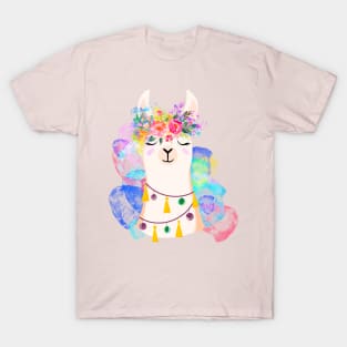 Llama diamond 6-rainbow version T-Shirt